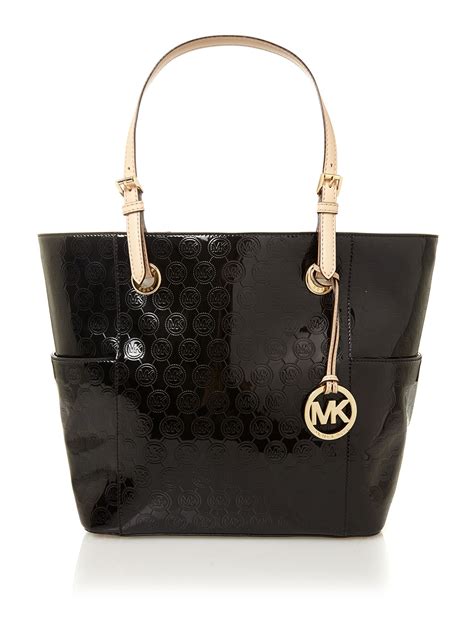 michael kors black shiny purse